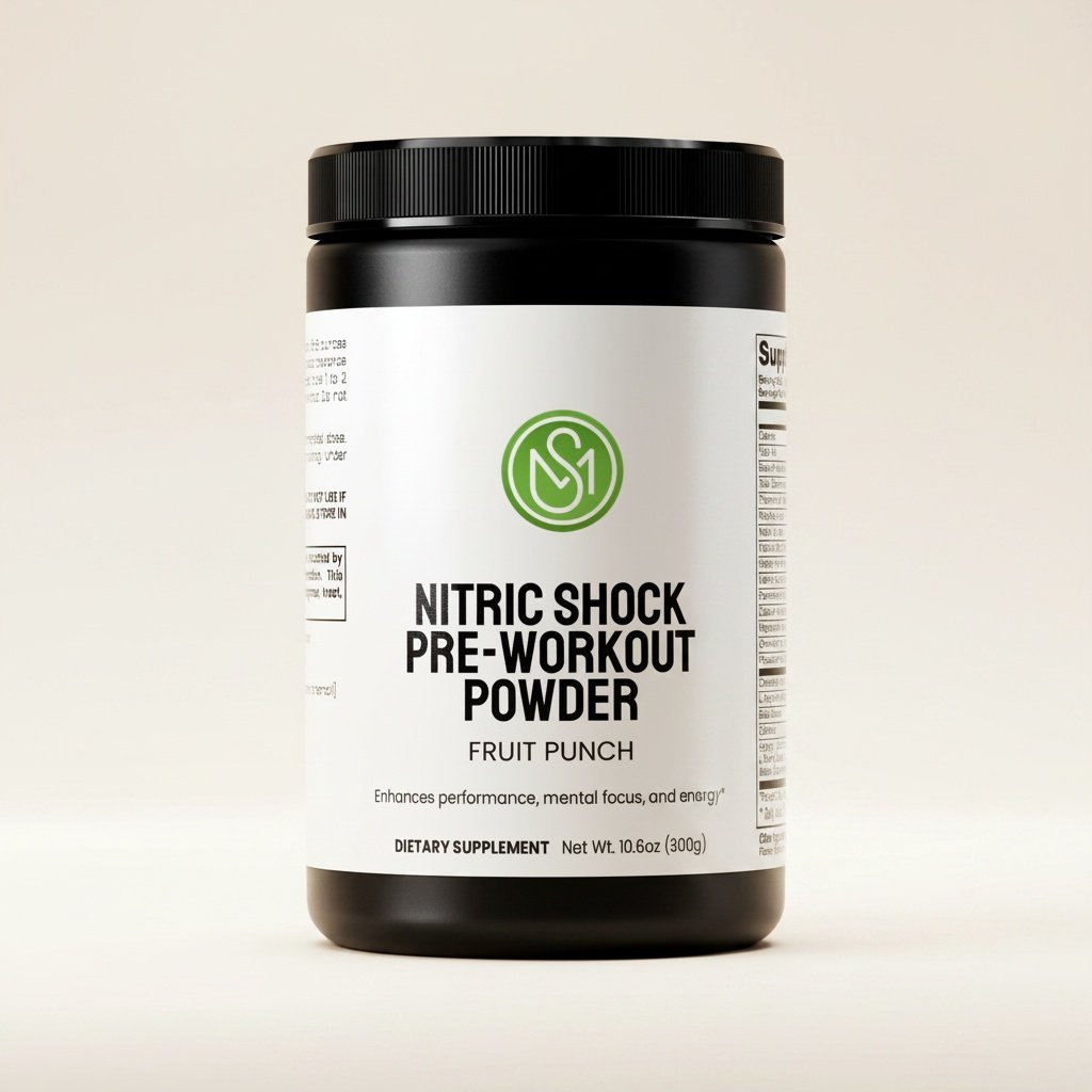 Poudre pré-entraînement Nitric Shock (Punch aux fruits) Ste-Marie Health